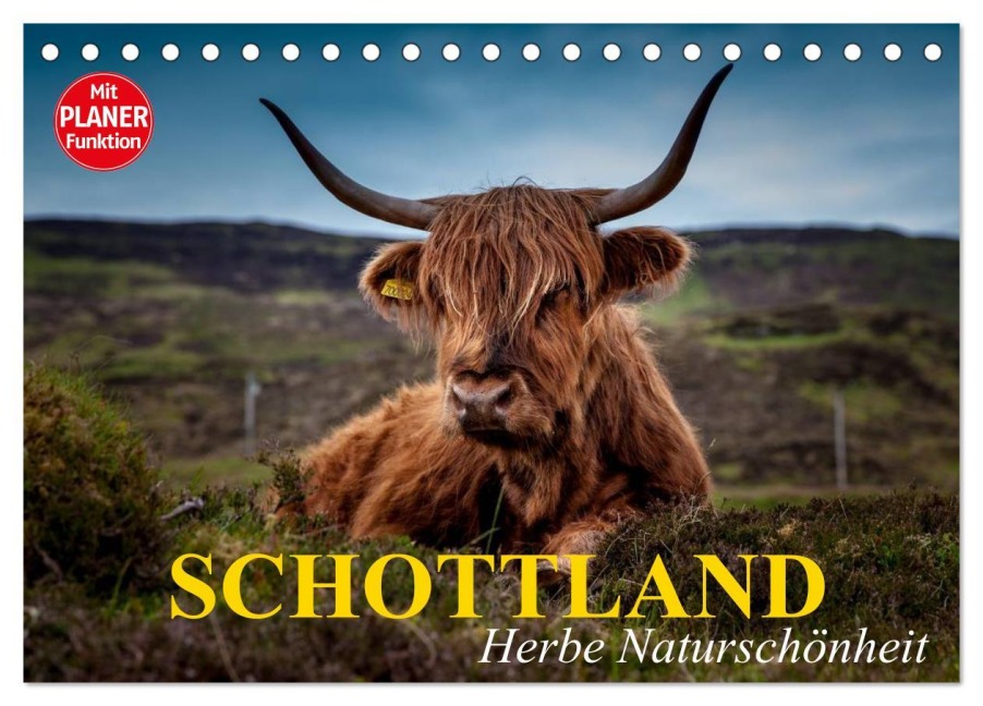 Schottland. Herbe Naturschönheit (Tischkalender 2025 DIN A5 quer), CALVENDO Monatskalender - Elisabeth Stanzer