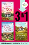 Cover-Bild zum Titel 'Das kleine Haus am Wald, Drei Küsse für ein Cottage & Das kleine Häuschen am Apfelgarten' von 'Stella Conrad, Jennifer Wellen, Amanda Kissel'
