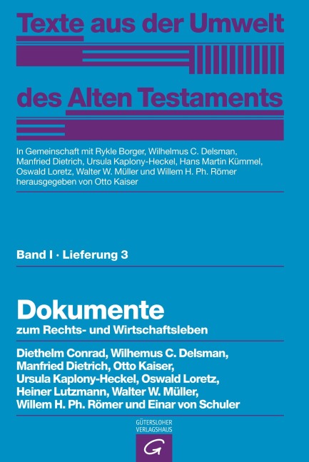 Dokumente zum Rechts- und Wirtschaftsleben - Diethelm Conrad, Ursula Kaplony-Heckel, Einar von Schuler, Ernst Kausen, Hans-Peter Müller