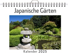 Cover-Bild zum Titel 'Japanische Gärten - (Wandkalender 2025, Kalender DIN A4 quer, Monatskalender im Querformat mit Kalendarium, das perfekte Geschenk)' von 'Finn Meyer'