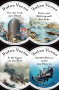 Cover-Bild zum Titel '20000 Meilen unter dem Meer, Reise zum Mittelpunkt der Erde, In 80 Tagen um die Welt, Von der Erde zum Mond (4in1-Bundle)' von 'Jules Verne'