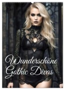 Cover-Bild zum Titel 'Wunderschöne Gothic Divas (Wandkalender 2026 DIN A2 hoch), CALVENDO Monatskalender' von 'Ally Bee'