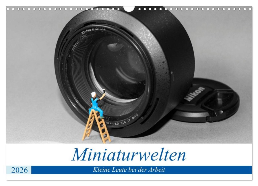 Miniaturwelten - Kleine Leute bei der Arbeit (Wandkalender 2026 DIN A3 quer), CALVENDO Monatskalender - Jürgen Trimbach