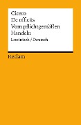 Cover-Bild zum Titel 'Vom pflichtgemäßen Handeln / De officiis' von 'Marcus Tullius Cicero'