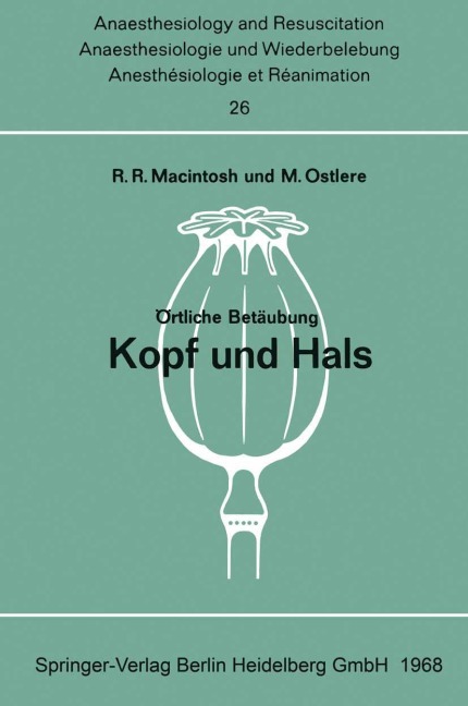 Örtliche Betäubung Kopf und Hals - Mary Ostlere, Robert R. Macintosh