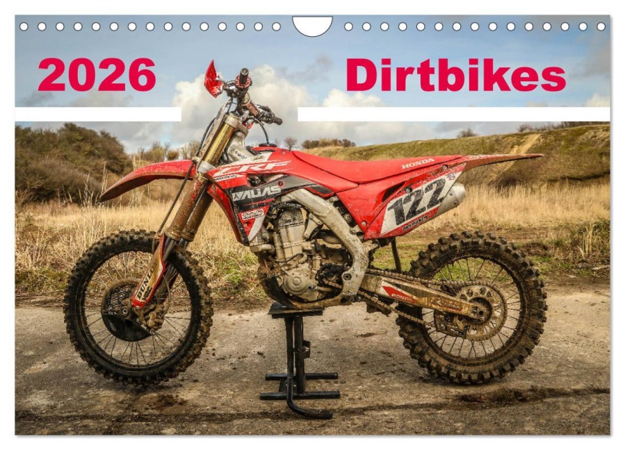 Dirtbikes 2026 (Wandkalender 2026 DIN A4 quer), CALVENDO Monatskalender - Arne Fitkau Fotografie & Design