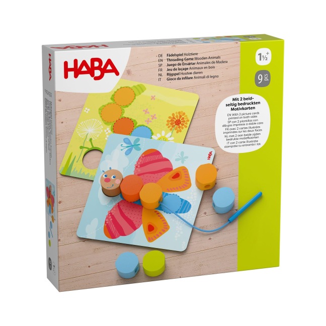 Fädelspiel Holztiere - 