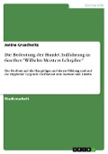 Cover-Bild zum Titel 'Die Bedeutung der Hamlet-Aufführung in Goethes "Wilhelm Meisters Lehrjahre"' von 'Janine Gruschwitz'