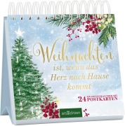 Cover-Bild zum Titel 'Postkarten-Adventskalender. Weihnachten ist, wenn das Herz nach Hause kommt' von ''