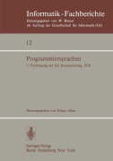 Cover-Bild zum Titel 'Programmiersprachen' von ''