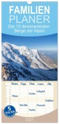 Cover-Bild zum Titel 'Familienplaner 2027 - Die 12 dominantesten Berge der Alpen mit 5 Spalten (Wandkalender, 21 x 45 cm) CALVENDO' von 'Bertold Ries'