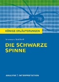 Cover-Bild zum Titel 'Die schwarze Spinne. Königs Erläuterungen.' von 'Jeremias Gotthelf'