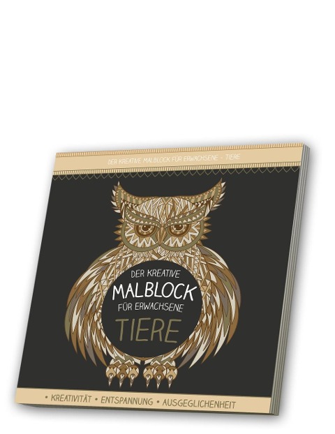 Malblock für Erwachsene mit CD: Tiere 2 - 