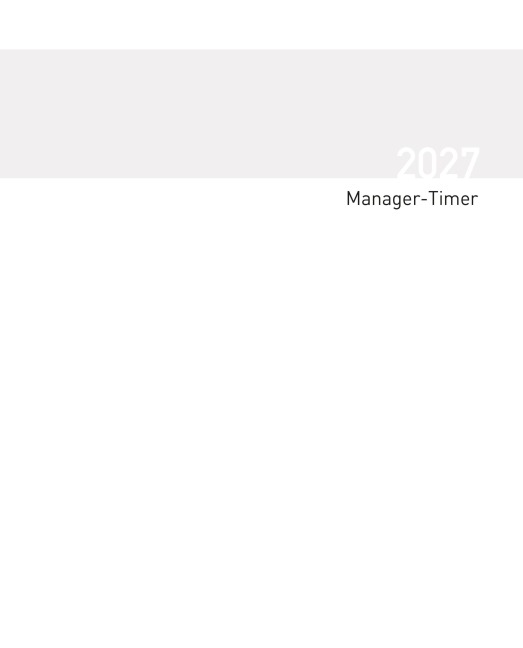 Buchkalender Manager-Timer Einlage 2027 - 