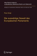 Cover-Bild zum Titel 'Die auswärtige Gewalt des Europäischen Parlaments' von 'Roya Sangi'