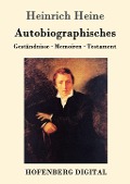 Cover-Bild zum Titel 'Autobiographisches' von 'Heinrich Heine'