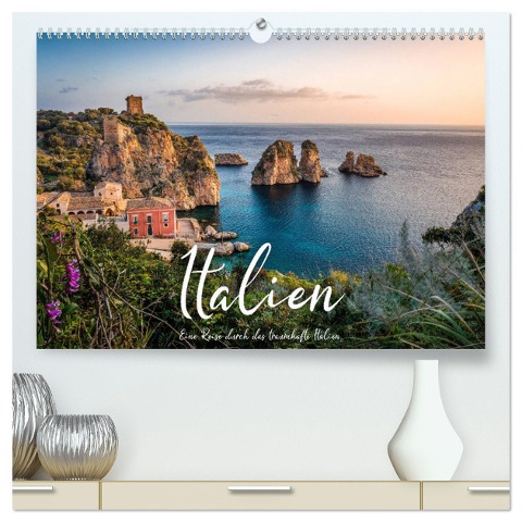 Italien - Eine Reise durch das traumhafte Italien. (hochwertiger Premium Wandkalender 2025 DIN A2 quer), Kunstdruck in Hochglanz - Benjamin Lederer