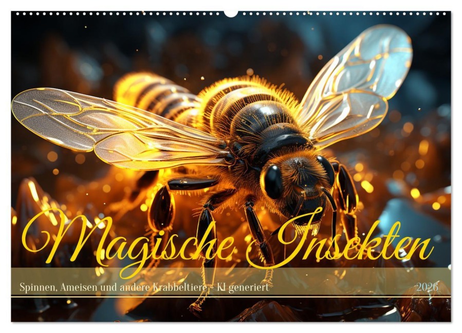 Magische Insekten (Wandkalender 2026 DIN A2 quer), CALVENDO Monatskalender - Cathrin Illgen