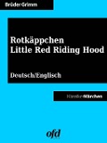 Cover-Bild zum Titel 'Rotkäppchen - Little Red Riding Hood' von 'Brüder Grimm'