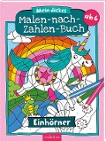 Cover-Bild zum Titel 'Mein dickes Malen-nach-Zahlen-Buch - Einhörner' von ''