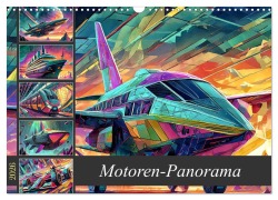 Cover-Bild zum Titel 'Motoren-Panorama (Wandkalender 2026 DIN A3 quer), CALVENDO Monatskalender' von 'Werner Braun'