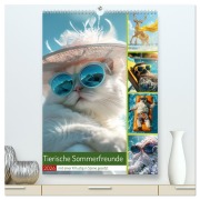 Tierische Sommerfreunde (hochwertiger Premium Wandkalender 2026 DIN A2 hoch), Kunstdruck in Hochglanz - Steffen Gierok-Latniak