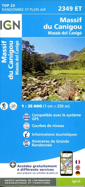 Massif du Conigou 1:25 000 - 