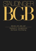 Cover-Bild zum Titel 'Staudinger Kommentar zum BGB Kaufrecht §§ 449-473; 480-487. (Kaufrecht 2 - Sonderformen des Kaufs, Time-Sharing)' von ''