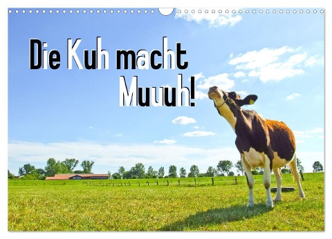 Die Kuh macht Muuuh! (Wandkalender 2025 DIN A3 quer), CALVENDO Monatskalender - Carola Vahldiek