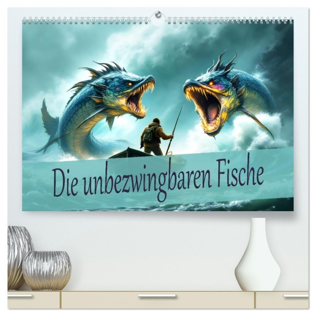 Die unbezwingbaren Fische (hochwertiger Premium Wandkalender 2026 DIN A2 quer), Kunstdruck in Hochglanz - Dusanka Djeric