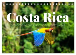 Costa Rica - exotische Tierwelt und unberührte Natur (Tischkalender 2026 DIN A5 quer), CALVENDO Monatskalender - Happy Monkey