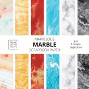 Cover-Bild zum Titel 'Marvelous Marble Scrapbook Paper' von 'Make Better Crafts'