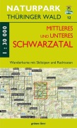 Cover-Bild zum Titel 'Wanderkarte Mittleres/unteres Schwarzatal' von ''