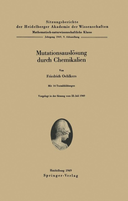 Mutationsauslösung durch Chemikalien - F. Oehlkers