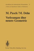 Cover-Bild zum Titel 'Vorlesungen über die neuere Geometrie' von 'Moritz Pasch'