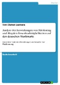 Cover-Bild zum Titel 'Analyse der Auswirkungen von Filesharing und illegalen Downloadmöglichkeiten auf den deutschen Musikmarkt' von 'Tom Siemen Lesmana'