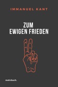 Cover-Bild zum Titel 'Zum ewigen Frieden' von 'Immanuel Kant'