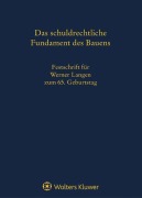 Cover-Bild zum Titel 'Das schuldrechtliche Fundament des Bauens' von ''