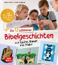 Cover-Bild zum Titel 'Die 12 schönsten Bibelgeschichten zum Spielen, Basteln und Erleben' von 'Ulrike Menke, Swana Seggewiß'