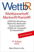 Cover-Bild zum Titel 'Wettbewerbsrecht, Markenrecht und Kartellrecht. WettbR' von ''
