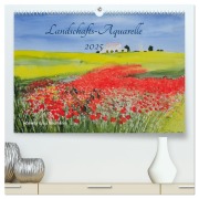 Landschafts-Aquarelle 2025 Roswita Ilona Baumann (hochwertiger Premium Wandkalender 2025 DIN A2 quer), Kunstdruck in Hochglanz - Roswita Ilona Baumann