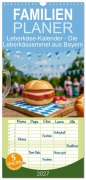 Cover-Bild zum Titel 'Familienplaner 2027 - Leberkäse-Kalender - Die Leberkässemmel aus Bayern mit 5 Spalten (Wandkalender, 21 x 45 cm) CALVENDO' von 'Mb Fotografie'