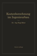 Cover-Bild zum Titel 'Kostenberechnung im Ingenieurbau' von 'Hugo Ritter'