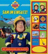 Cover-Bild zum Titel 'Feuerwehrmann Sam - Sam im Einsatz! - Klappen-Geräusche-Buch mit 10 Sounds - Pappbilderbuch' von ''