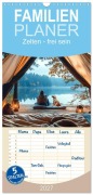Cover-Bild zum Titel 'Familienplaner 2027 - Zelten - frei sein mit 5 Spalten (Wandkalender, 21 x 45 cm) CALVENDO' von 'Peter Roder'