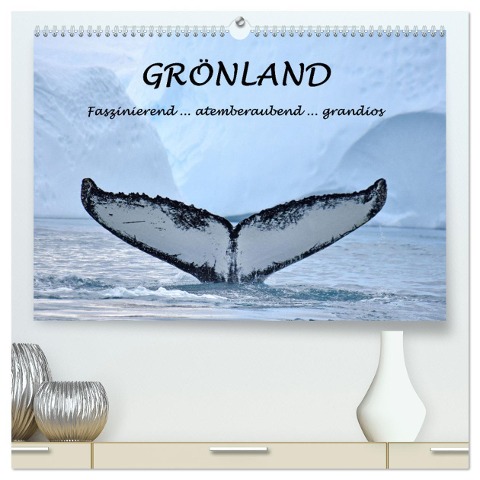 Grönland Faszinierend atemberaubend grandios (hochwertiger Premium Wandkalender 2025 DIN A2 quer), Kunstdruck in Hochglanz - Gugigei Gugigei