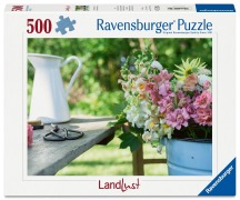 Cover-Bild zum Titel 'Erwachsenenpuzzle 500 Teile - Sommerbunte Löwenmäulchen' von ''