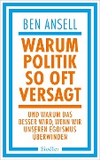 Cover-Bild zum Titel 'Warum Politik so oft versagt' von 'Ben Ansell'