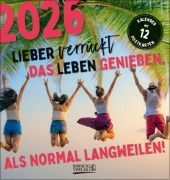 Cover-Bild zum Titel 'Lieber verrückt das Leben genießen 2026' von ''