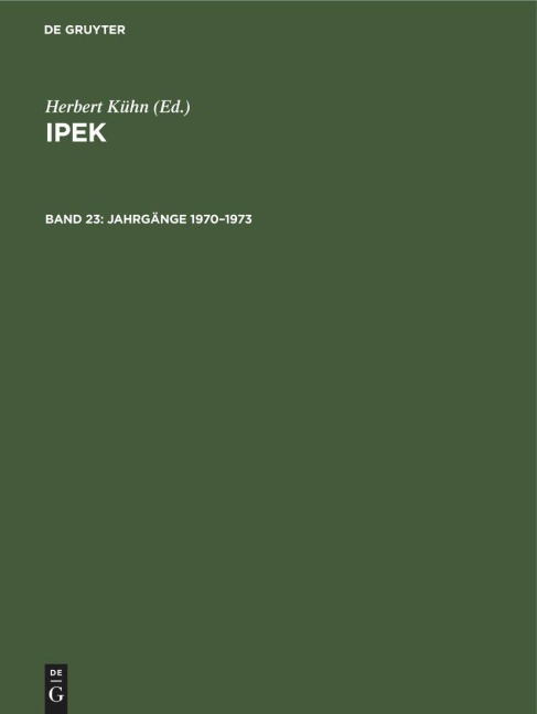 Jahrgänge 1970-1973 - 